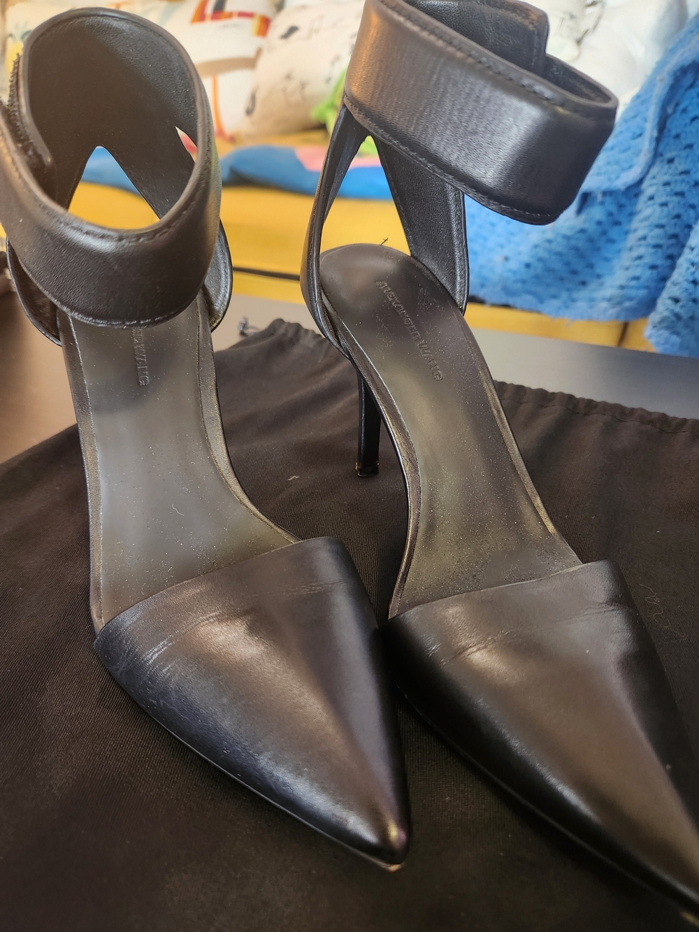 Alexandet Wang Pointed Toe Ankle Strap Heels